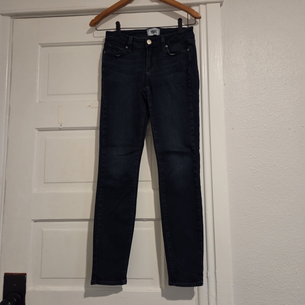 PAIGE Skinny Jeans in Deep Indigo